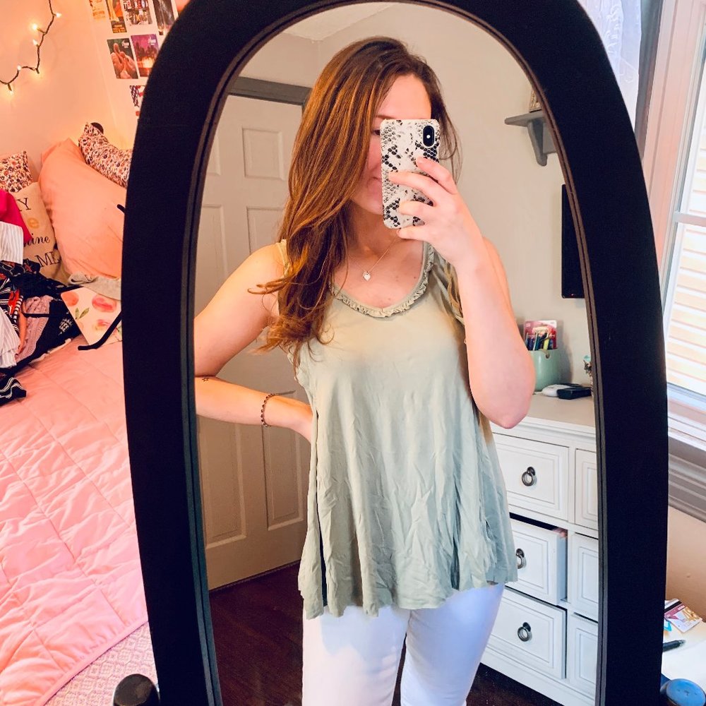 altar'd state ruffle tank!